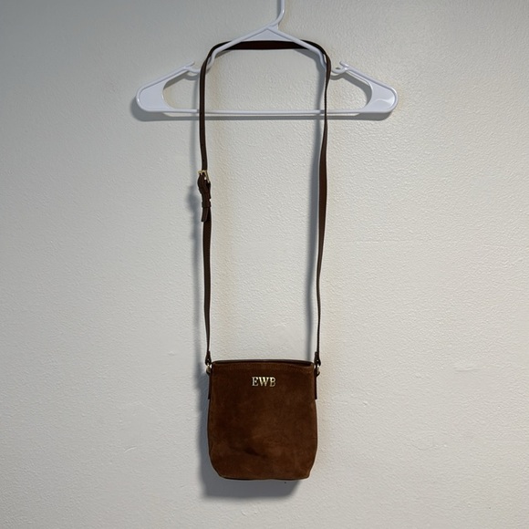 J. Crew Small Berkeley crossbody bag in Brown suede and leather - Picture 4 of 9